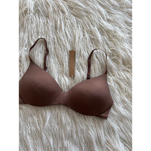 Skims Wireless Form Push Up Plunge Bra Jasper Size 34B - Picture 3 of 7